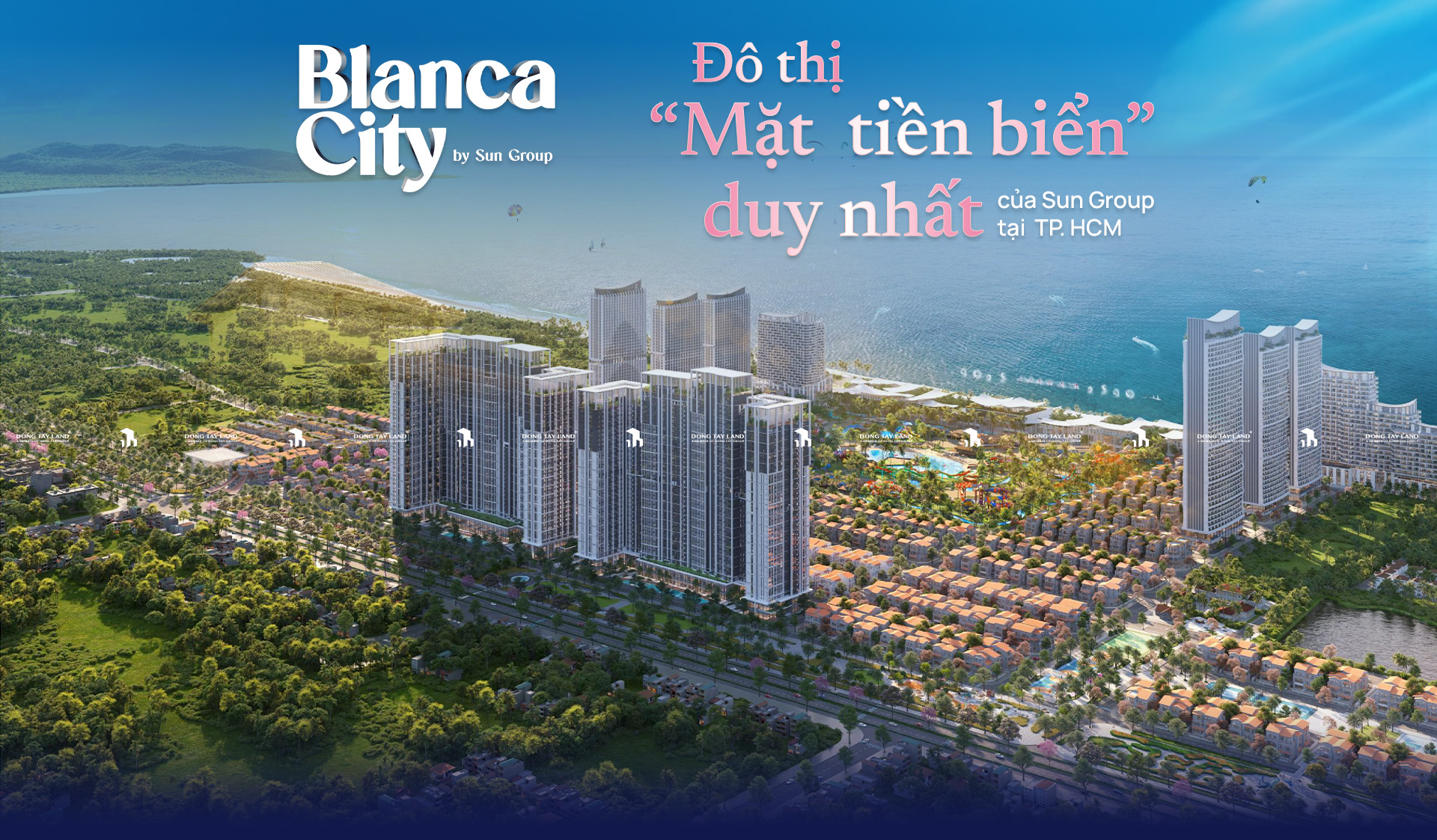 Phối cảnh các tòa căn hộ Blanca City