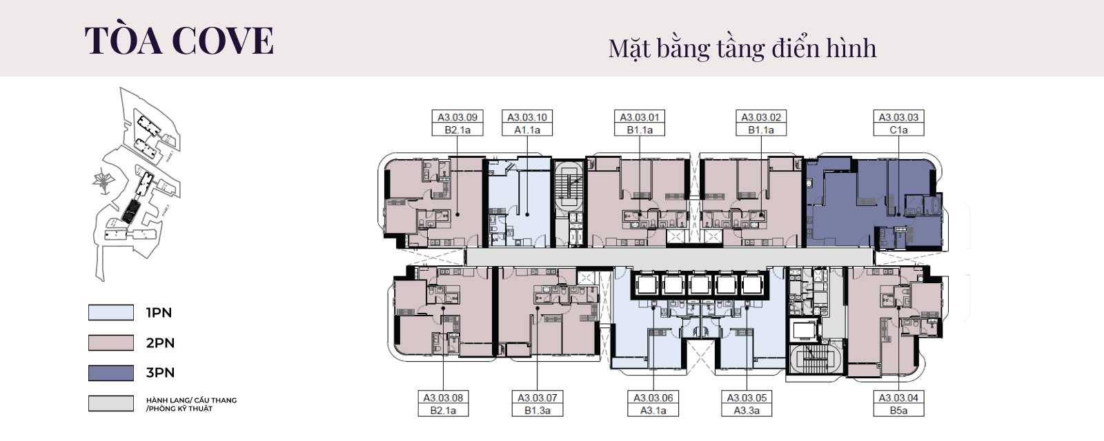 Mặt bằng tháp Cove Eaton Park