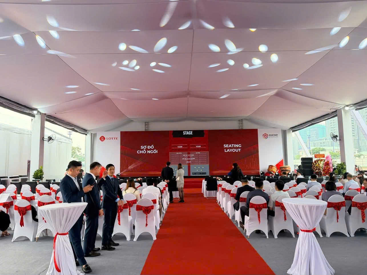 Không gian tổ chức lễ khởi công Lotte Eco Smart City Thủ Thiêm