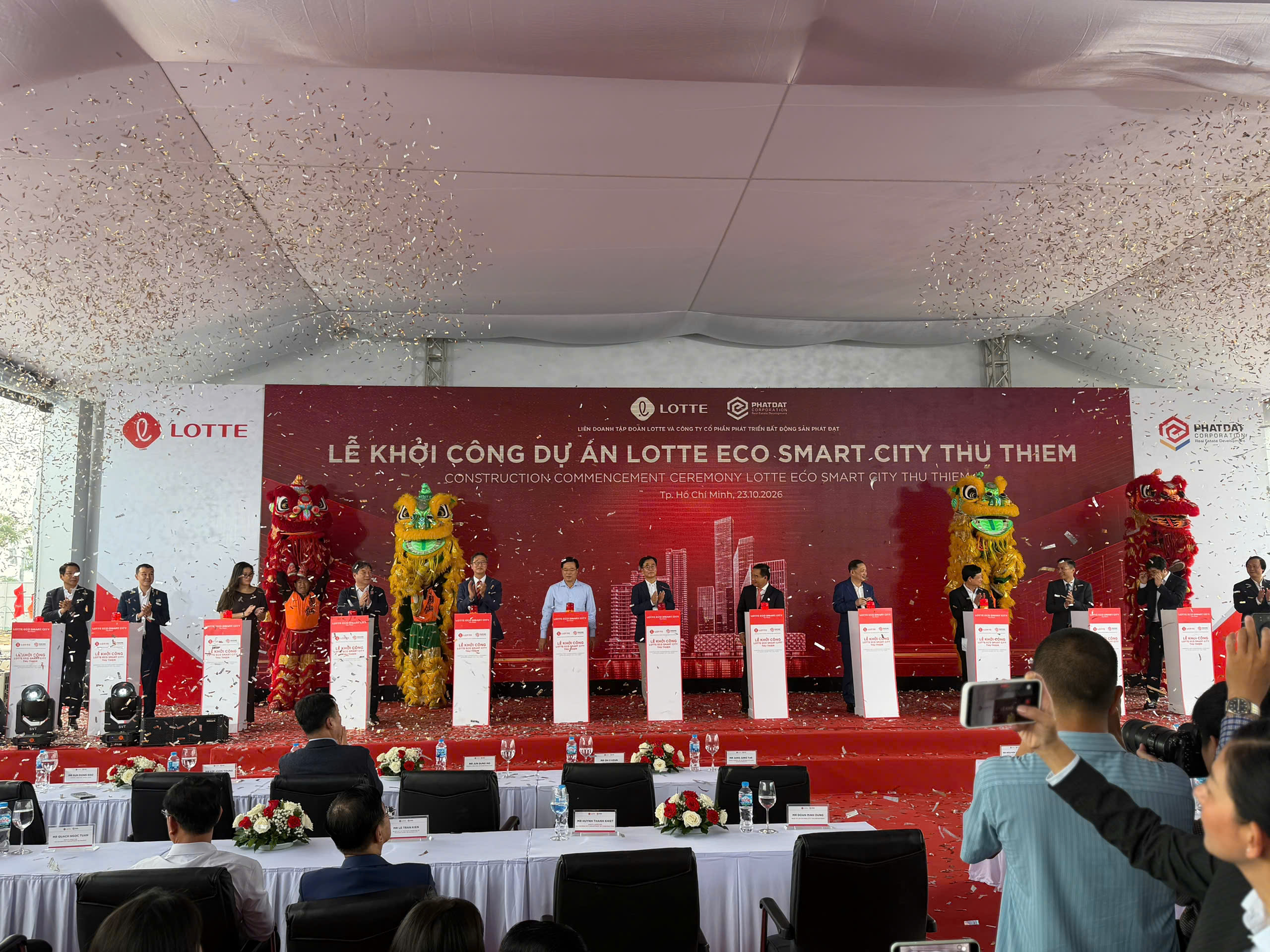 Lễ khởi công dự án Lotte Eco Smart City Thủ Thiêm ngày 23/10/2026